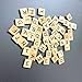 YJ PREMIUMS 52 PC Wood Magnetic Letter Tiles Magnets | Big Large Square Wooden Alphabet Letters Tile Magnet Pieces for Fridge Refrigerator Wall | Fun Learning Decorative Game Board for Adults Kids