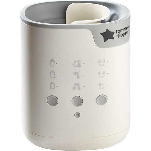 Tommee Tippee Multiwarm Bottle and Pouch Warmer, White, Warms Baby Feeds to Body Temperature in Minutes, Automatic Timer and Shut Off