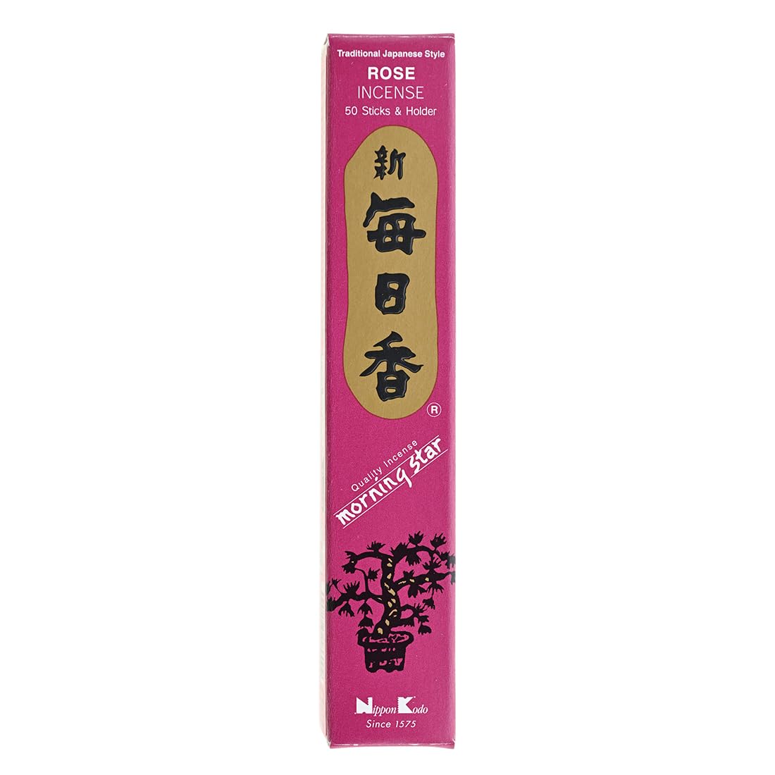 Giftlocaluk Morning Star Rose Incense 50 Sticks | Natural, Eco-Friendly Aromatherapy | Plastic-Free, Paper Packaging | Relaxation, Meditation & Home Fragrance