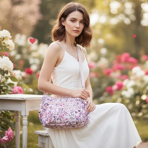Image of AOCINA Nylon Crossbody Bags for Women Multi Pocket Cross Body Purses