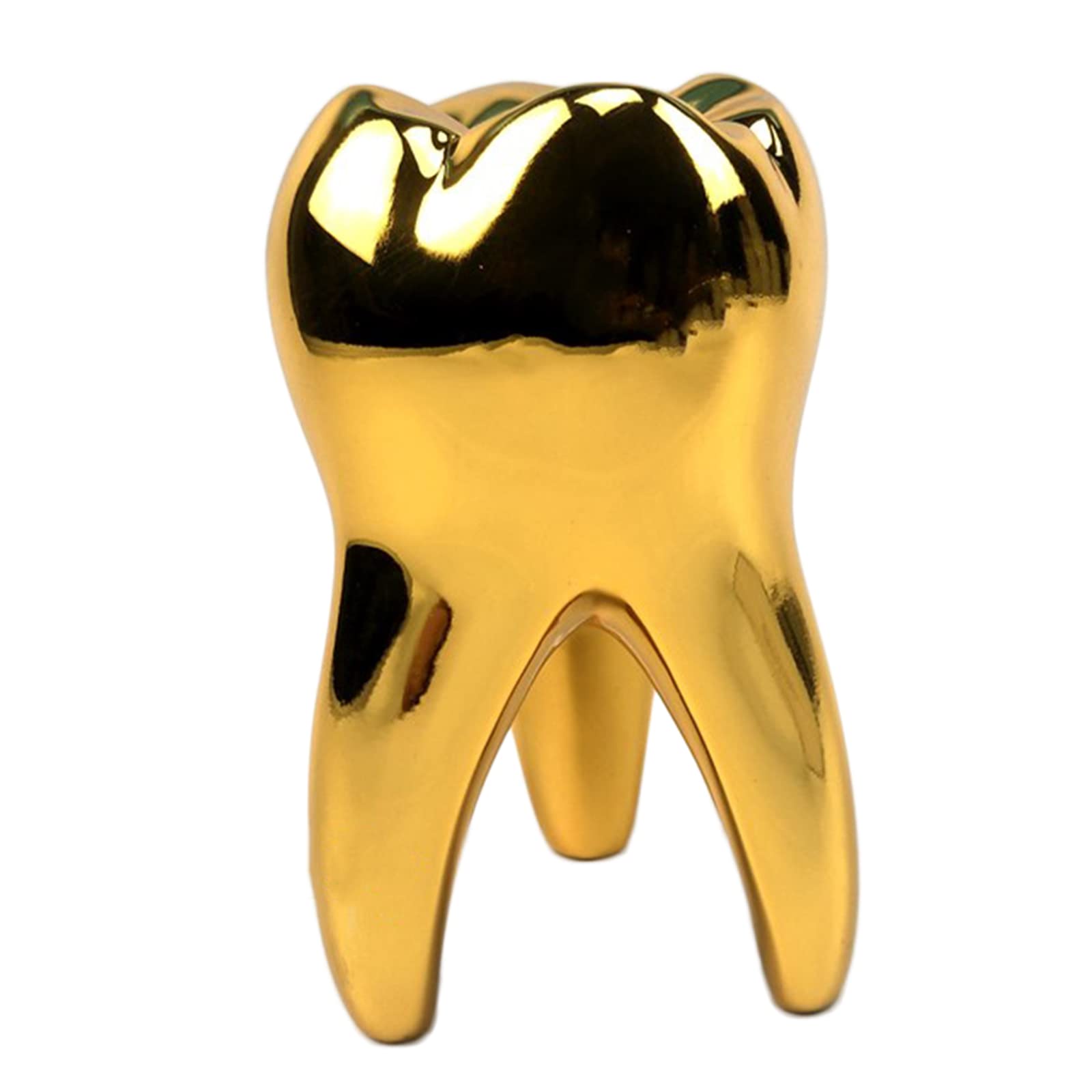 Ornamento personalizzato in resina dorata, statua dentale unica, decorazione per dentista, igienista dentale, assistente dentale
