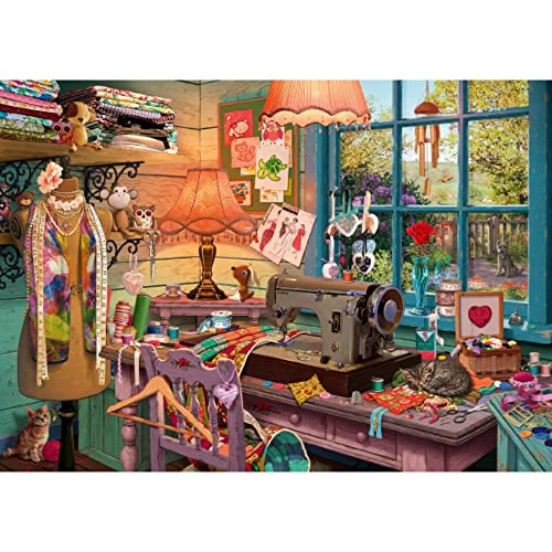 Schmidt 59654, Im Nähzimmer, Teile Other License Spiele Secret Puzzle (1000 Piezas), diseño de...