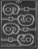 Grandmama's Goodies L058 #9 Number Nine 9 Lollipop Birthday Chocolate Candy Soap Mold with Exclusive