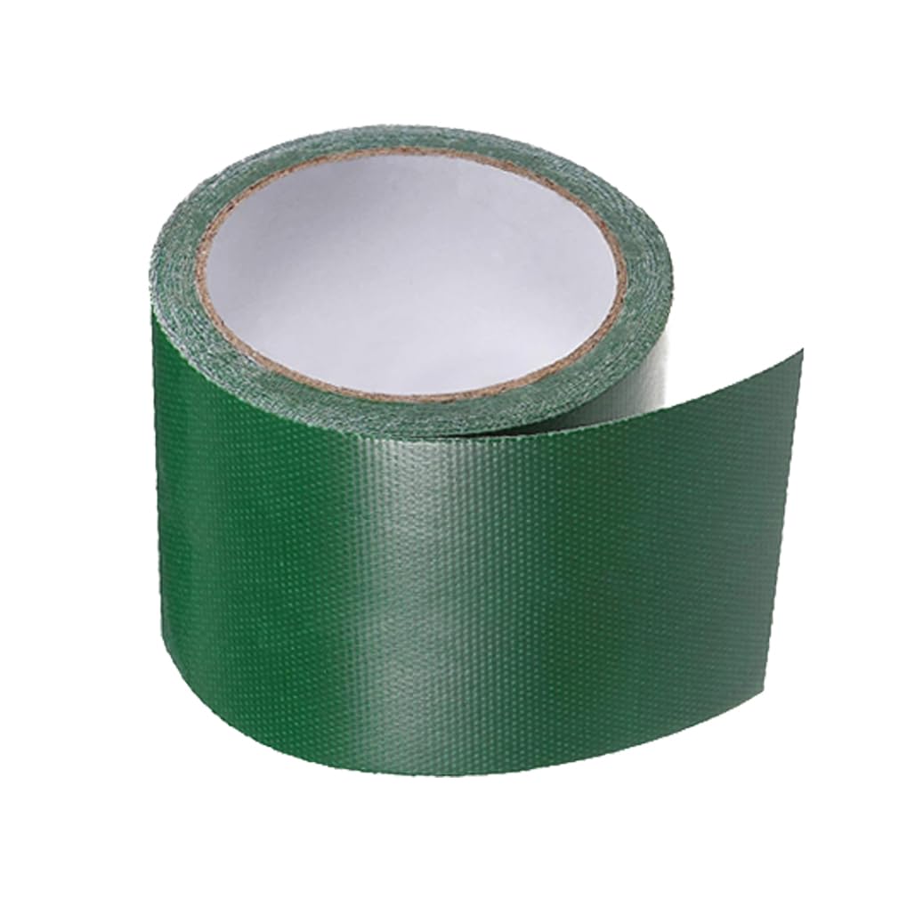 High Adhesive Tarpaulin Tape, Heavy Super Sticky Tape, for Indoor/Outdoor, Ultra Strong And High Strength Adhesive Tape, Colored Tape, Tent Tape Repair Waterproof (5m*8cm,Green)