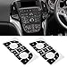 SG Store 2 Sets Air Conditioning Panel CD Radio Button Stickers Compatible with Opel Astra J Compatible with Buick Excelle