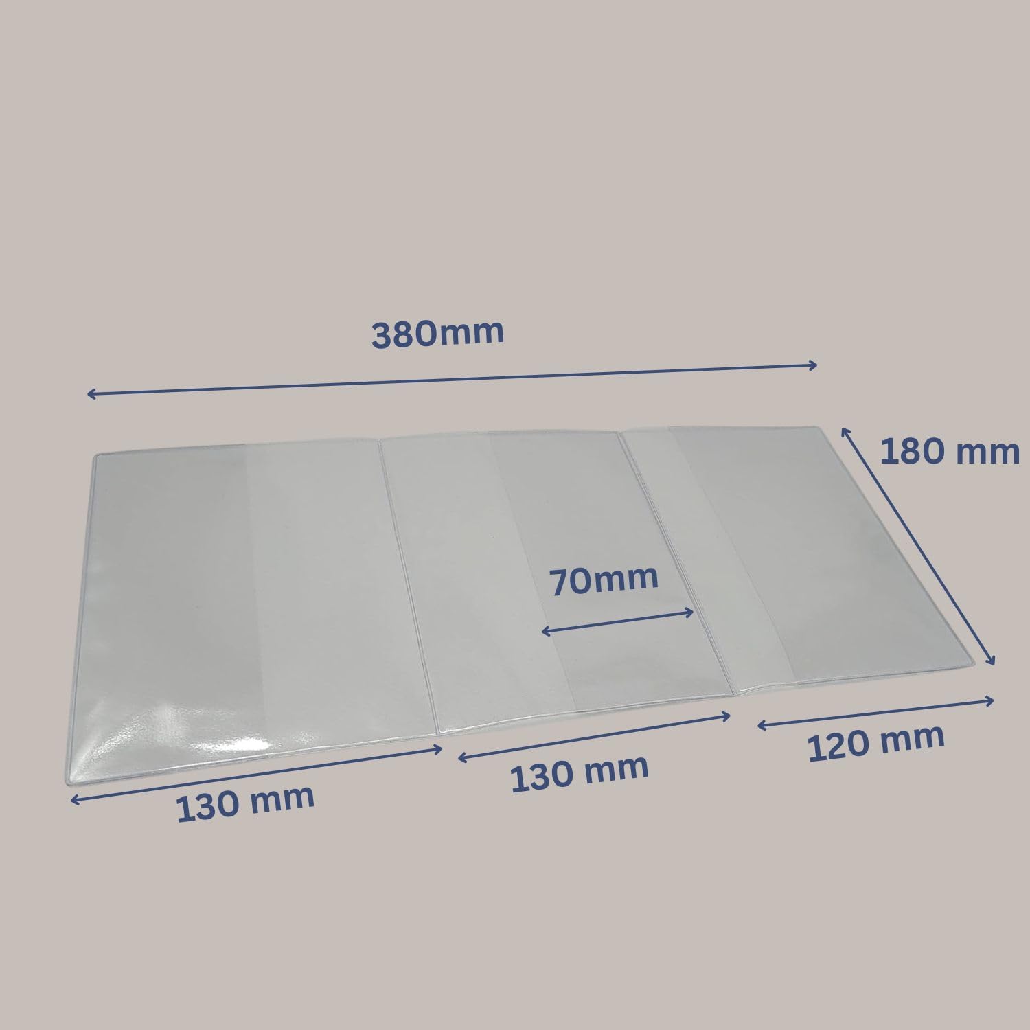 Mutterpasshülle transparent, PVC, für Deutschland (25 Stück) | Schutzhülle für den deutschen Mutterpass MKP, Weichfolie mit Extrafach, ideal für werdende Mamas