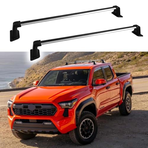 Roof Rack Cross Bars Fit for Toyota Tacoma 2024 2025 Heavy Duty Aluminum Crossbar Crossbars Luggage Racks Rail Rooftop Carrier Canoe Kayak Bike Cargo