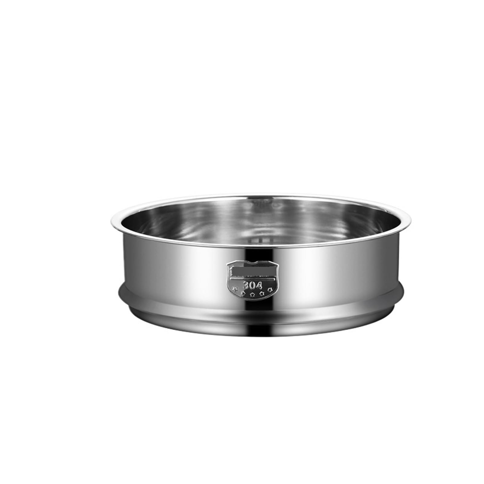 Vaporiera in acciaio inossidabile 304 for gnocchi con doppia griglia for la cottura a vapore, cestello di scolo for pentola for riso, utensili da cucina per pasti quotidiani in famiglia Zuppe(24cm)