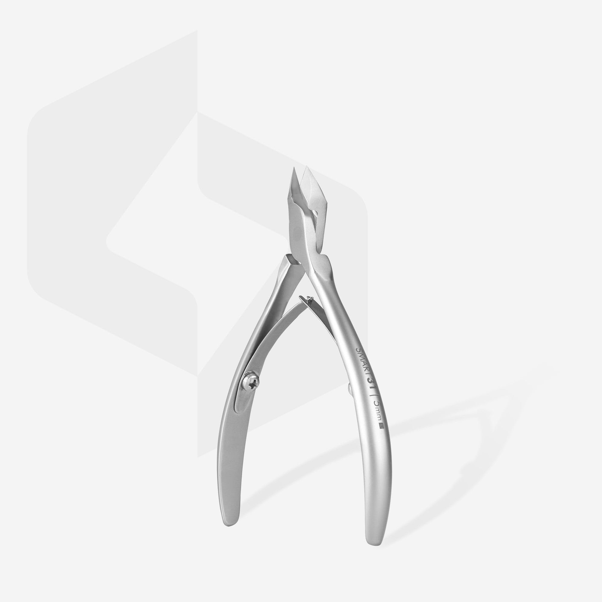 STALEKS PRO by Natury Nails® Pince à cuticules professionnelle 5 mm en acier inoxydable (Smart 31-5 mm)