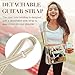 Missnine Clear Tote Bag for Women Thick PVC Clear Bag for Stadium Events with Guitar Strap Transparent for Concert Beach