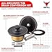 Lift and Turn Bathtub Drain Conversion Kit – All-Brass Tub Drain with Trim Waste, Single-Hole Overflow Faceplate Plus Removal Tool (Oil Rubbed Bronze - with Removal Tool)