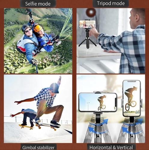 Image of Gimbal stabilizer for Smartphone Foldable Q08 Stabilized Photo & Video Shoot (Single Axis Gimbal)