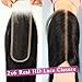 Mnador 2x6 Skinlike Real HD Lace Closure Deep Parting Straight Human Hair, 0.095mm Ultra-thin HD Lace, Tiny Knots, Brazilian Virgin Hair Closure, Pre-plucked with Natural Hairline, 12inch