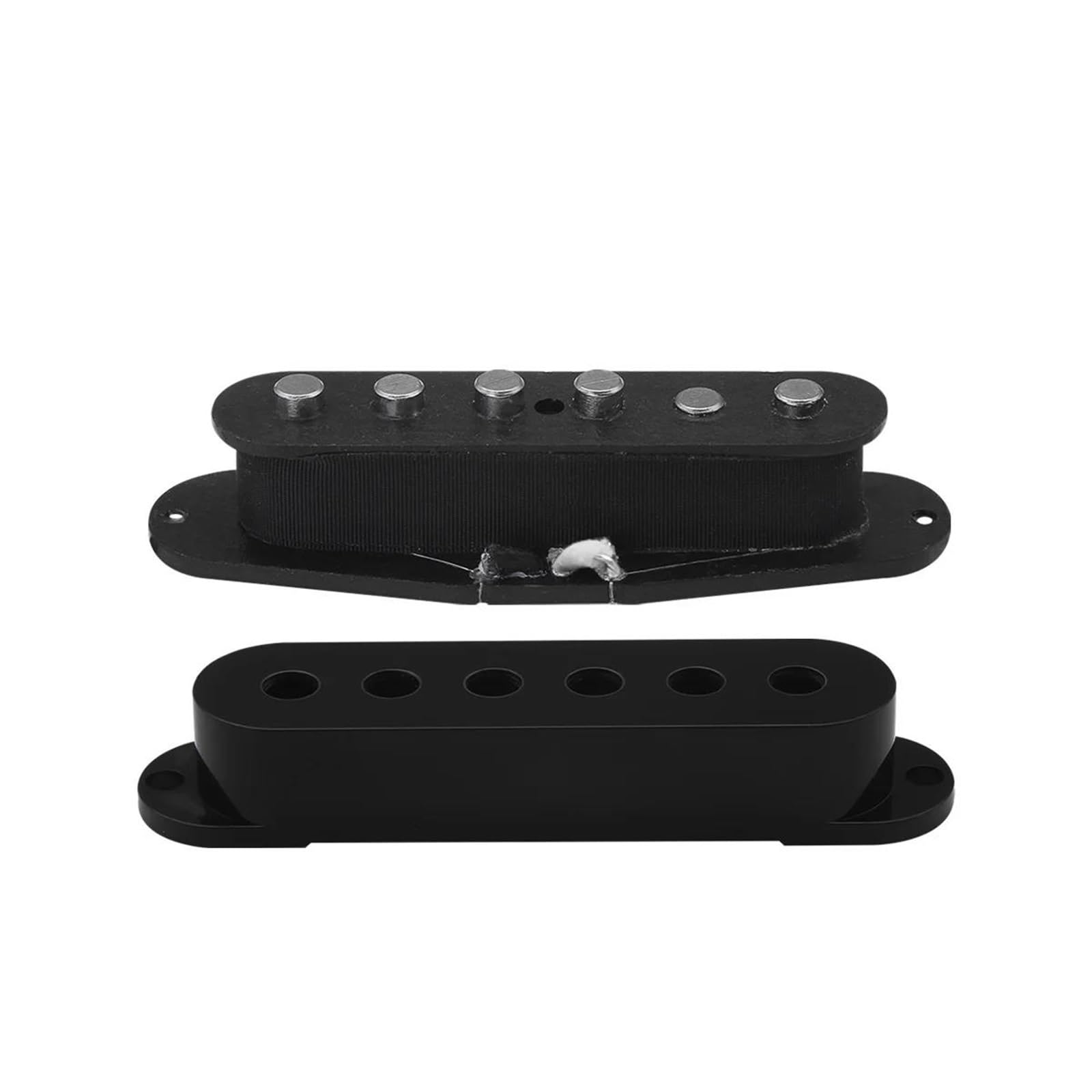 Pickup Per Chitarra Elettrica Pickup A Bobina Singola Sfalsata | Vintage Alnico 5 Nero 52mm per parti di chitarra(1pc bridge)