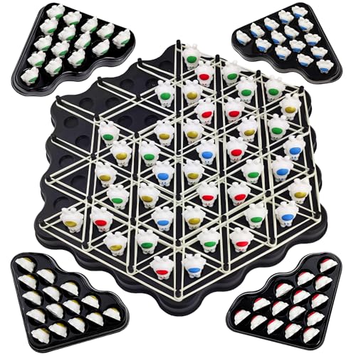 Ya en mundofriki.es: Ajedrez Triangular, Juego de Mesa de Estrategia de Tablero, Juego de Banda de Goma, Juguetes Educativos, Suministros Fiestas, Juegos de Lógica, Regalos para Niños y Niñas [Negro]