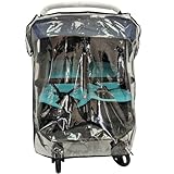 Stroller Rain Cover,Universal Rain Cover for Side by Side Baby Stroller, Double Stroller Cover for Rain and Wind,Baby Outdoor Activities Accessories.