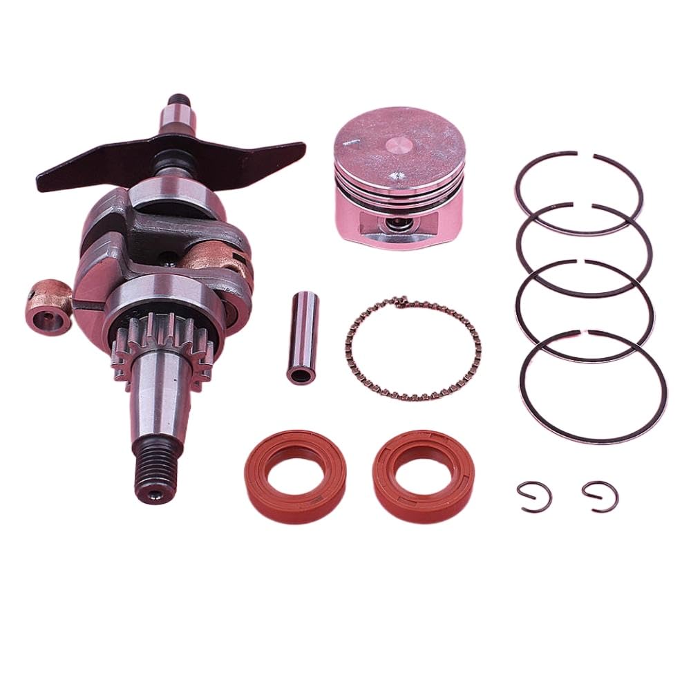de sello de aceite de anillo de pistón del cigüeñal de 39 mm compatible con piezas de reemplazo del motor GX31 GX31 para la herramienta de jardín del cortacésped del césped mantenimiento del motor peq