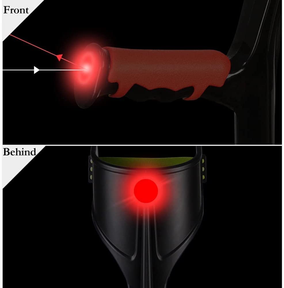 SYALEO Muletas Muletas de antebrazo médicas para Adultos Muletas de axila Plegables de Aluminio 10 Niveles Altura Ajustable Muleta para Caminar Manijas ergonómicas para Mujeres Hombres para Caminar