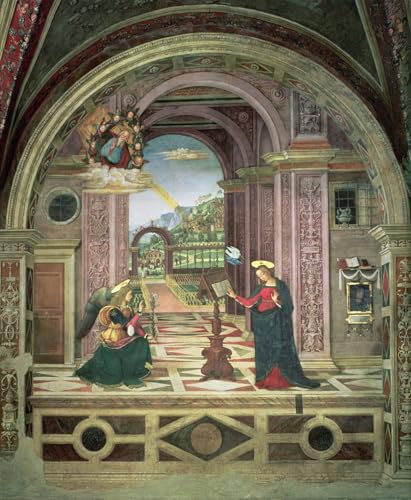 Impression prints toile Annonciation Pinturicchio tableau salon moderne