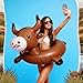 Jenaai Inflatable Highland Cow Pool Float for Adults 36