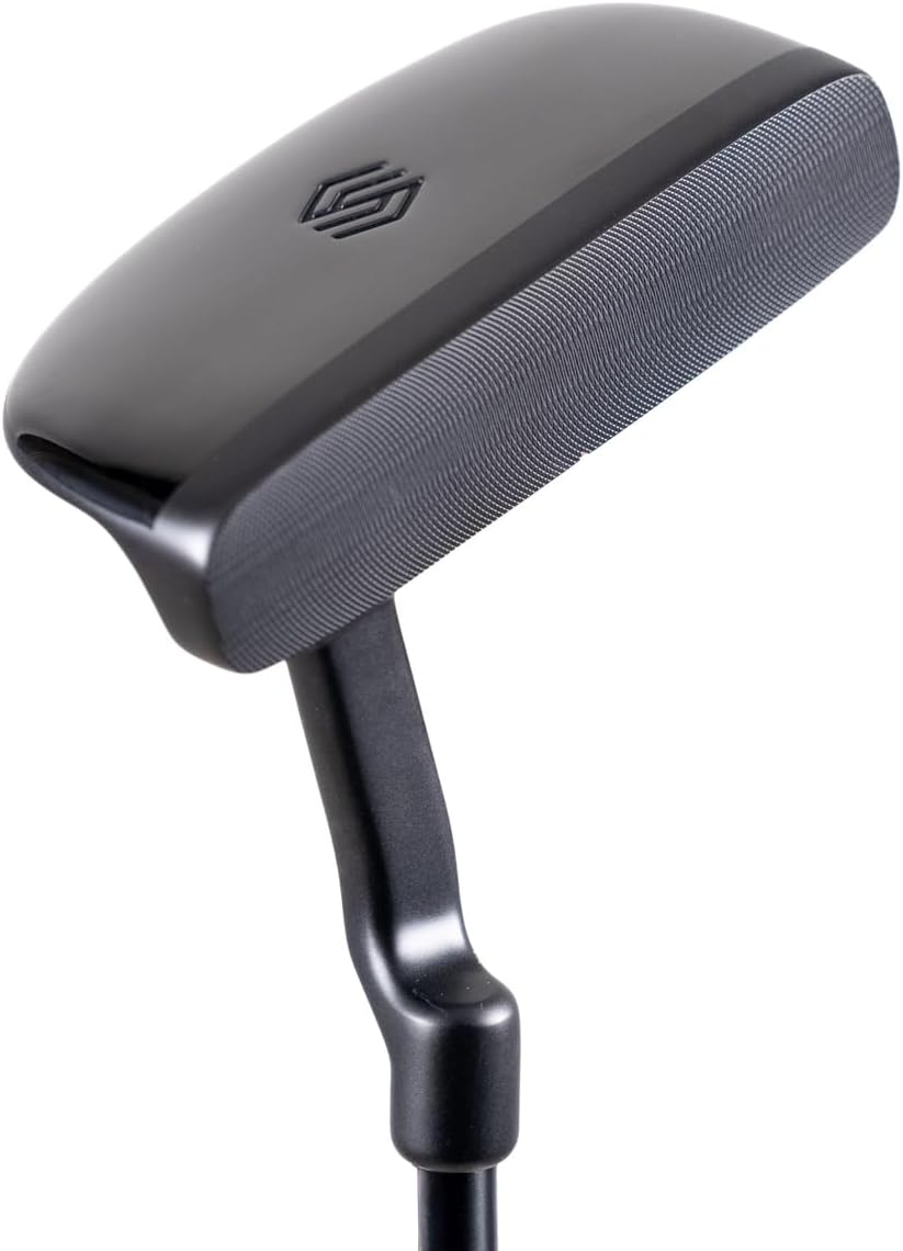STIX Golf Perform Series Mallet Putter for Enhanced Stability and Forgiveness - Better Alignment, Consistency and Stroke Precision, Right/Left Handed Putter, Stiff/Regular Black Golf Putters for Men