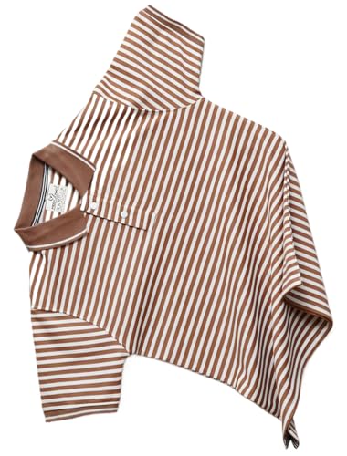 Image of Mack Jonney Men's Striped Cotton Rich Collar Neck T Shirt | Collar Tshirts | Half Sleeves | Striped-Regular Fit-MM423-nw