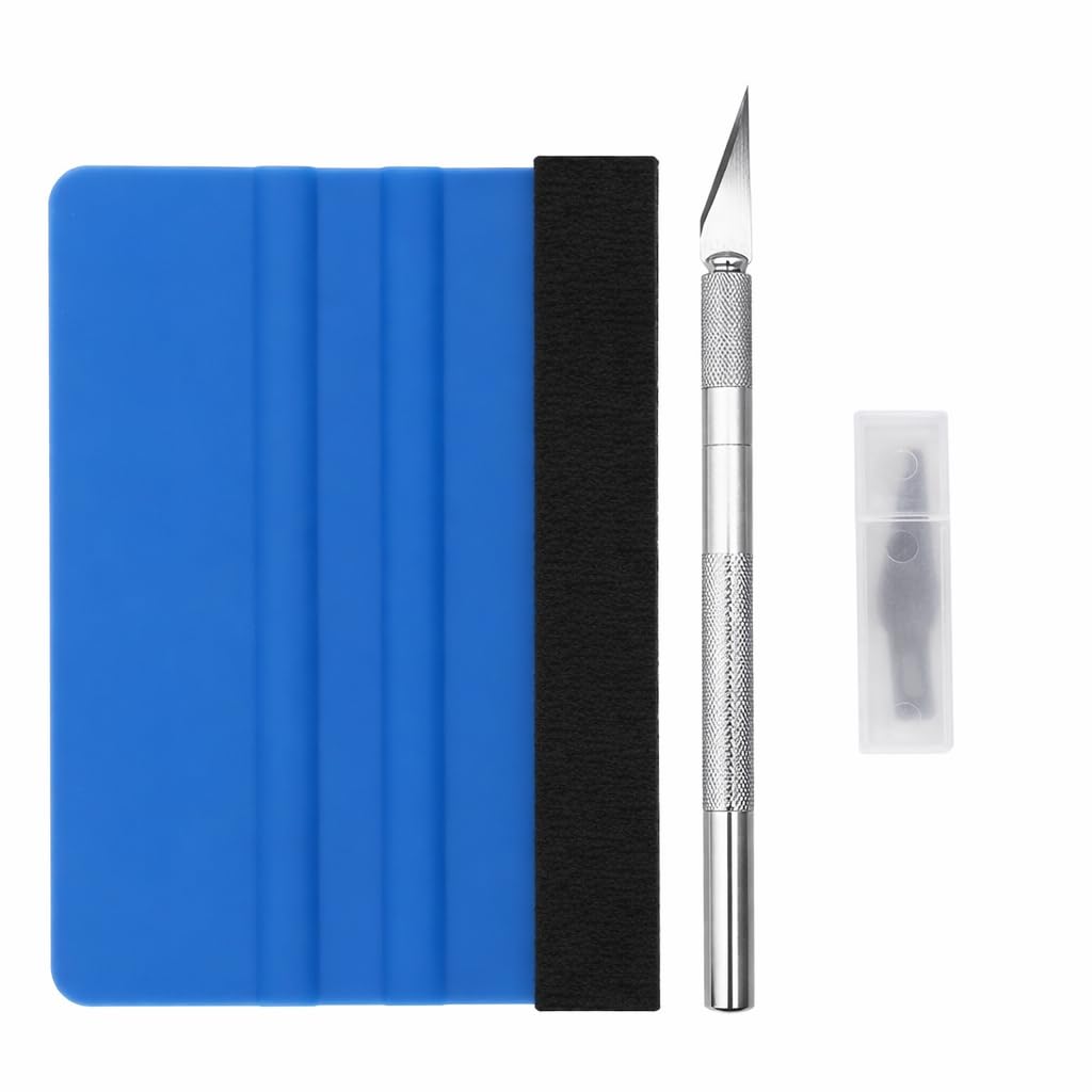 Squeegee Smoothing Tools Car Vinyl Wrap, Wallpaper Kit Wrap Vinyl for Cars, Window Film Tint Trimming Application Tool Kits