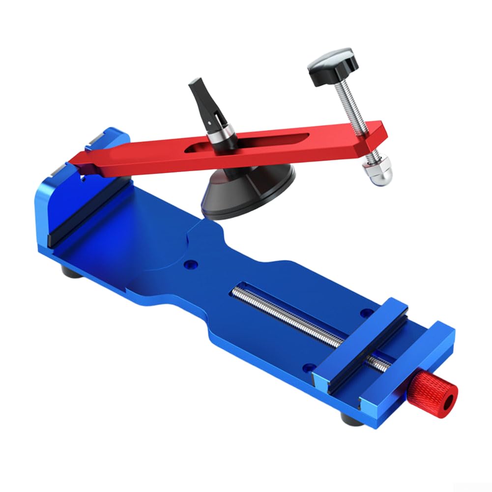 QP-1 Extractor de pantalla con ventosa, herramienta de reparación de aleación de aluminio para teléfono móvil y tableta, orificio de cámara para protección, voltaje ajustable, no requiere