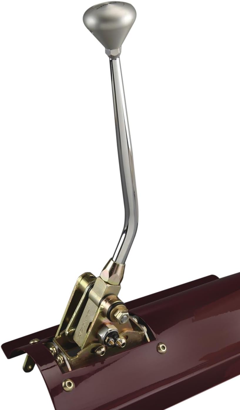 Lokar FMS60PGAPP Floor Mount Shifter Kit with 23" Lever and Polished Piston Knob for GM Powerglide