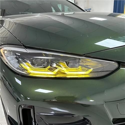 Placa con chips DRL amarillos estilo CSL para ópticas de modelos M4 G82 y G23 6