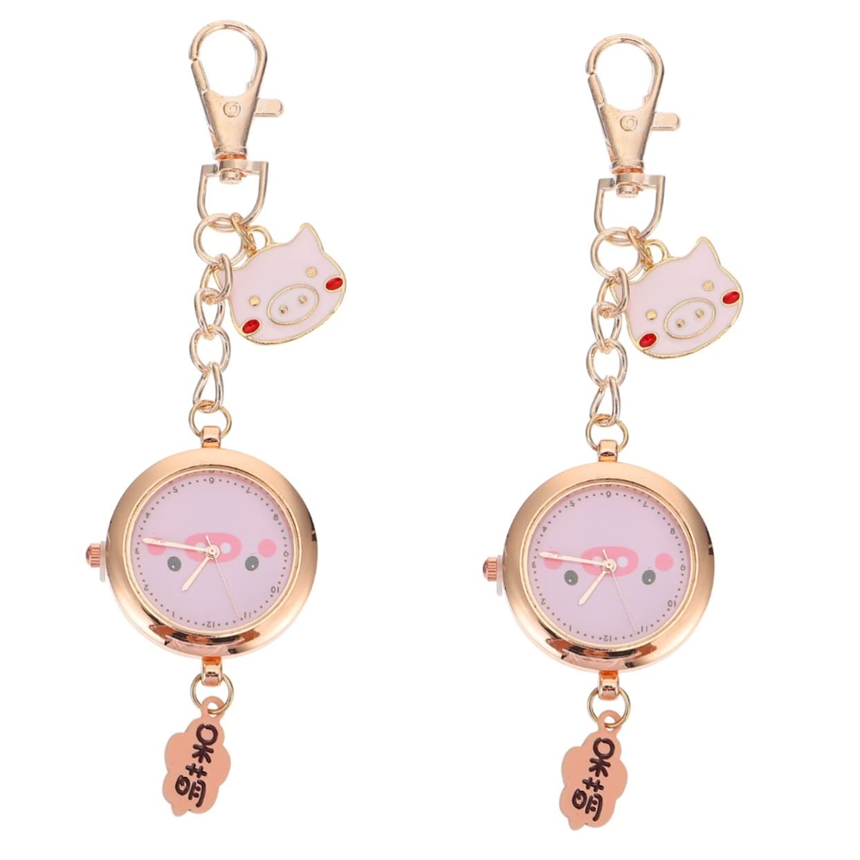 Porte-clés pendentif montres et broches pour femmes en alliage Mikikit