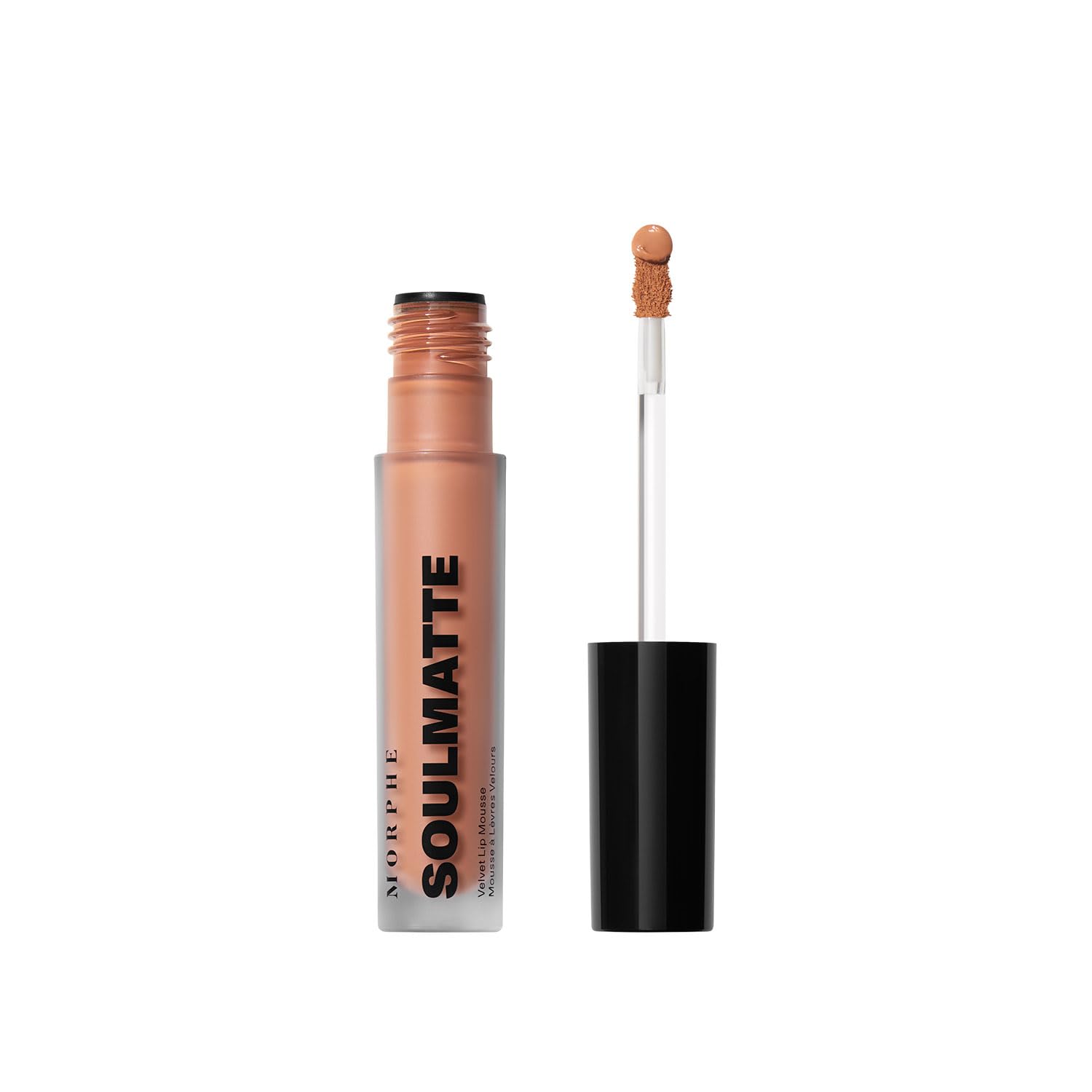 Morphe Soulmatte Velvet Lip Mousse Matte Lipstick - Air-Whipped, Soft Matte Lip Makeup with Vitamin E to Hydrate, Soften and Smooth Lips - My Boo (