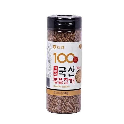 Miniatura 1 de NongHyup Semillas de sésamo tostadas tostadas   289oz producto de Corea sabores ricos y salados totalmente naturales   289oz 100   289oz