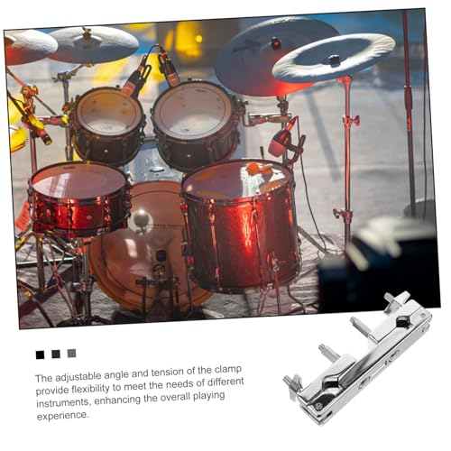 Abrazadera de Batería Ajustable Soporte de Platillo Doble Universal Accesorio para Instrumentos de Percusión miniatura 2