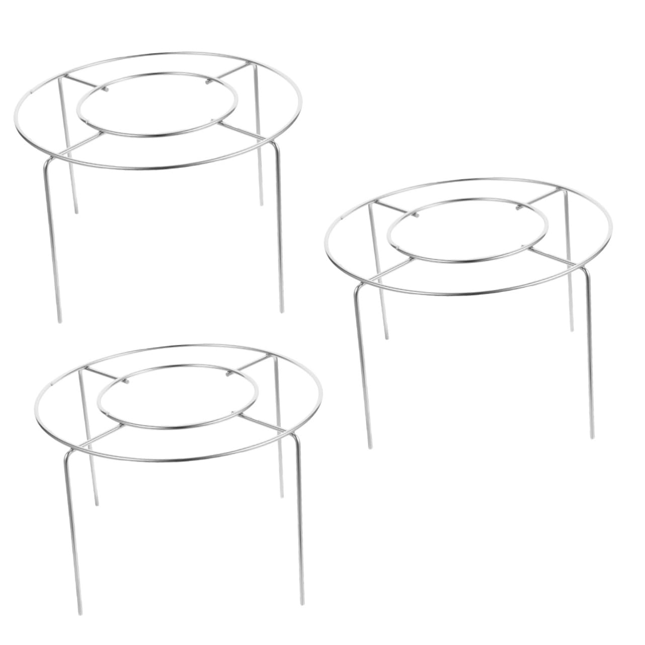 Alipis Lot De 3 Grilles De Refroidissement Compactes en Acier Inoxydable pour Gâteaux Desserts Accessoires De Pâtisserie