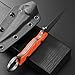 Gtkii GTK341 Fixed Blade Knife K110 Steel Blade G10 Handle Full Tang EDC Tool Knifes for Outdoor Camping Adventure(Orange)