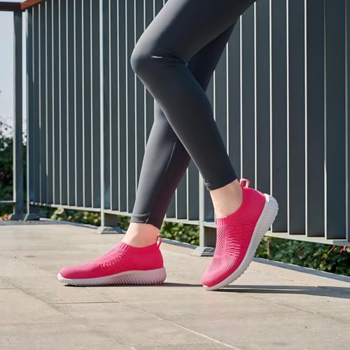 TIOSEBON Women's Athletic Walking Shoes Slip On Casual Mesh-Comfortable Tennis Workout Sneakers - Image 4