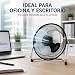 Imagen de JYC CREATIVE Ventilador personal de metal ventilador de mesa de alta velocidad con 3 aspas de aluminio