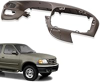 Vista 8 de CHEDA Cubierta de bisel de tablero frontal central marrón compatible con Ford F150/Ford Expedition 1997 1998 1999 2000 20001 2002 2003