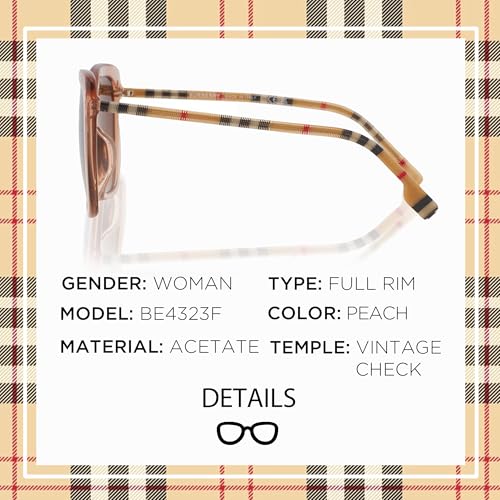 BURBERRY BE4323F Square Shape Acetate Sunglasses with eSHADES Luxury Eyewear Kit Bundle2