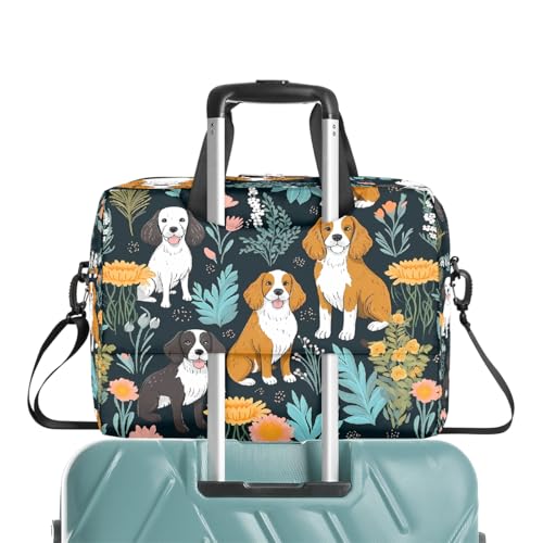 Mochila para portátil 15.6-16 pulgadas con diseño floral y correa miniatura 7