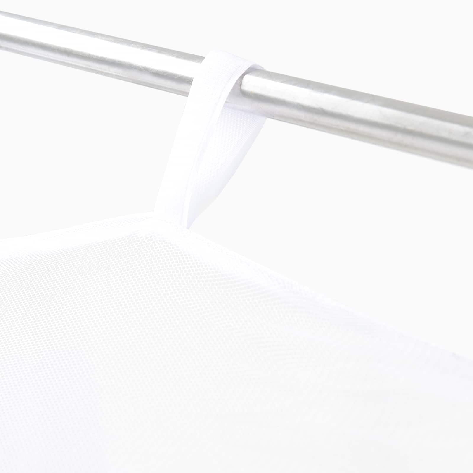Moustiquaire pour tonnelle en polyester 220 maille blanche, 4 x 3 x 2 m, avec fermeture éclair et , pour terrasse, balcon, extérieur
