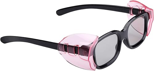 Miniatura 2 de 2 pares de protectores laterales de gafas de seguridad, grandes, protectores laterales deslizantes, se adaptan a marcos de anteojos pequeños a