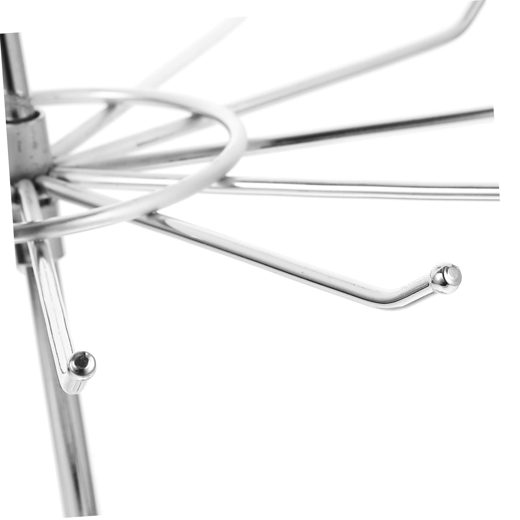 Ciieeo Silberner Ohrringhalterständer aus Eisen Drehbarer Tisch Schmuckständer mit Zwei Ebenen zur Platzsparenden Schmuckaufbewahrung im Haushalt