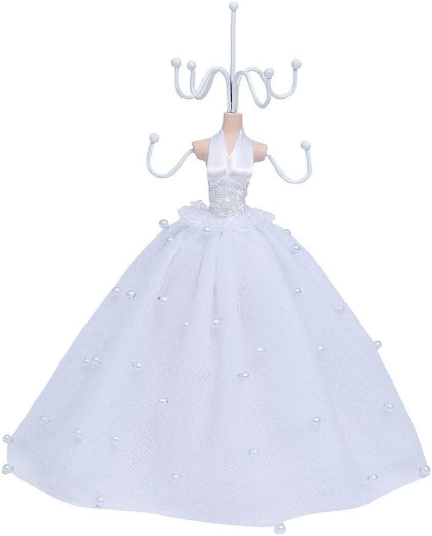 Onsinic Jewelry Display Stand Necklace Earring Holder Mannequin Jewelry Holder Princess Dress Display Stand Jewelry Hanger, One Size