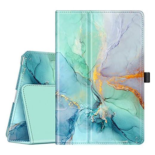 Fintie Case for iPad 9.7 2018/2017, iPad Air 2, iPad Air - [Corner Protection] Premium Vegan Leather Folio Stand Cover, Auto Wake/Sleep for iPad 6th / 5th Gen, iPad Air 1/2, Emerald Marble
