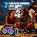 YIER Speakers, 80w (Peak) Portable Wireless Speaker with Lights, Stereo Loud Sound, IP67 Waterproof, Deep Bass Outdoor Speakers Bluetooth 5.0 Dual Pairing for Home Party Beach Camping, Gifts