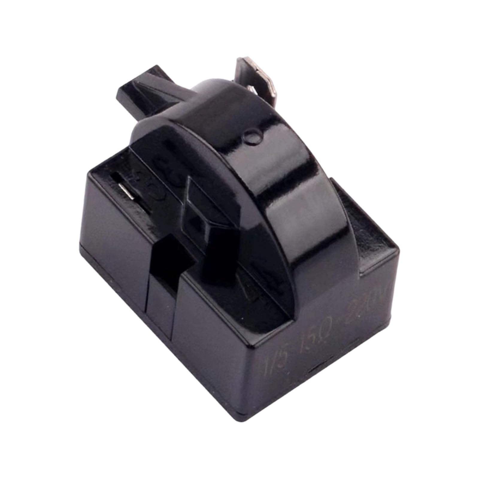 Compressor Starter Component and Overload Guard, Black Replacement Part for Compact Refrigerator and Cooling Unit Service Compressor Starter Component Overload Guard Replacement Compact Refrigerator