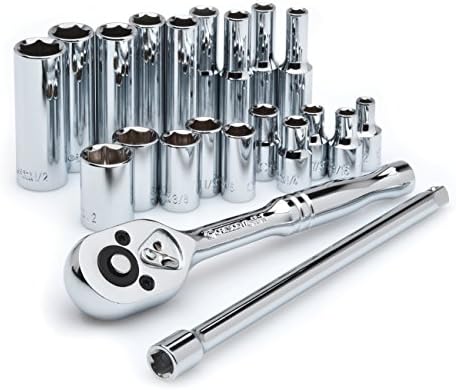 Crescent CSWS2 1/4-Inch Drive Socket Wrench Set, 21-Piece