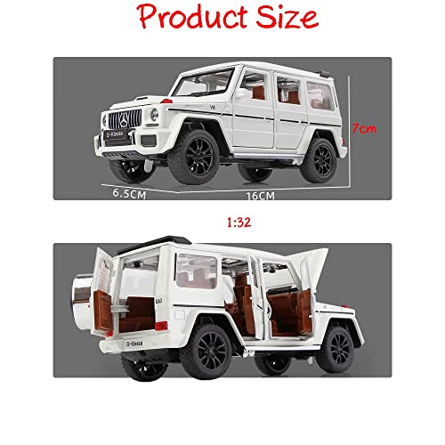 Image of Metal Pull Back Diecast Car 1:32 Mercedes Amg G63 G Klessa Pull Back Car Model With Sound Light Boys Gifts Toys For Kids?Pack Of 1?, Multicolor